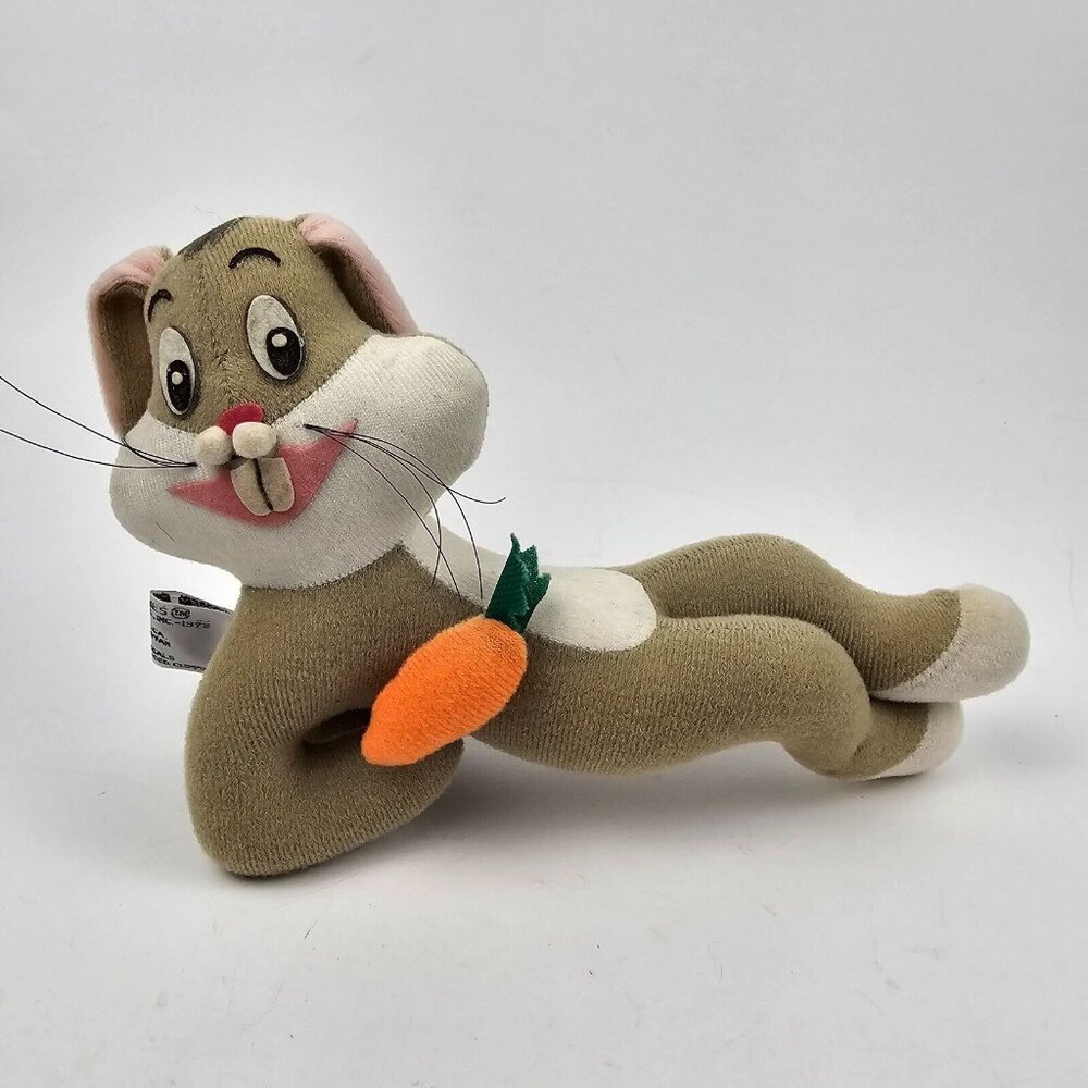 Vintage Looney Tunes Plush Bugs Bunny Plush Stuffed Animal 1978 Warner Brothers